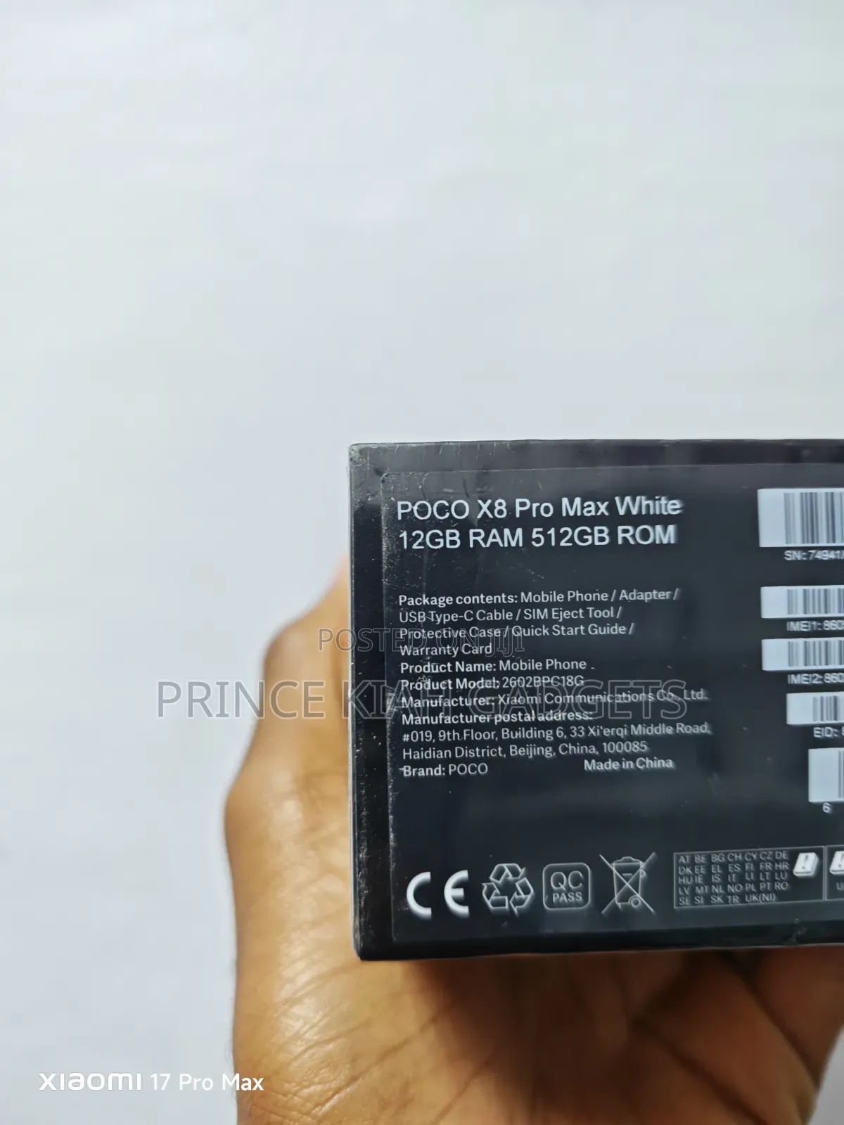 New Xiaomi Poco X8 Pro Max 512 GB White