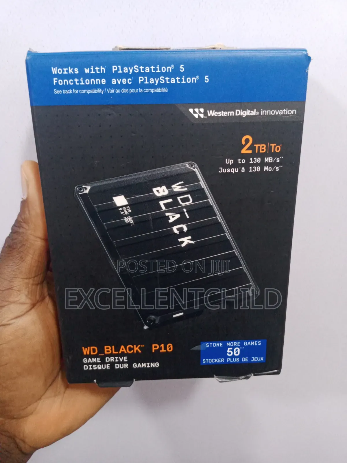 2tb External Wd_black P10 Game Drive Upto 130mb/S