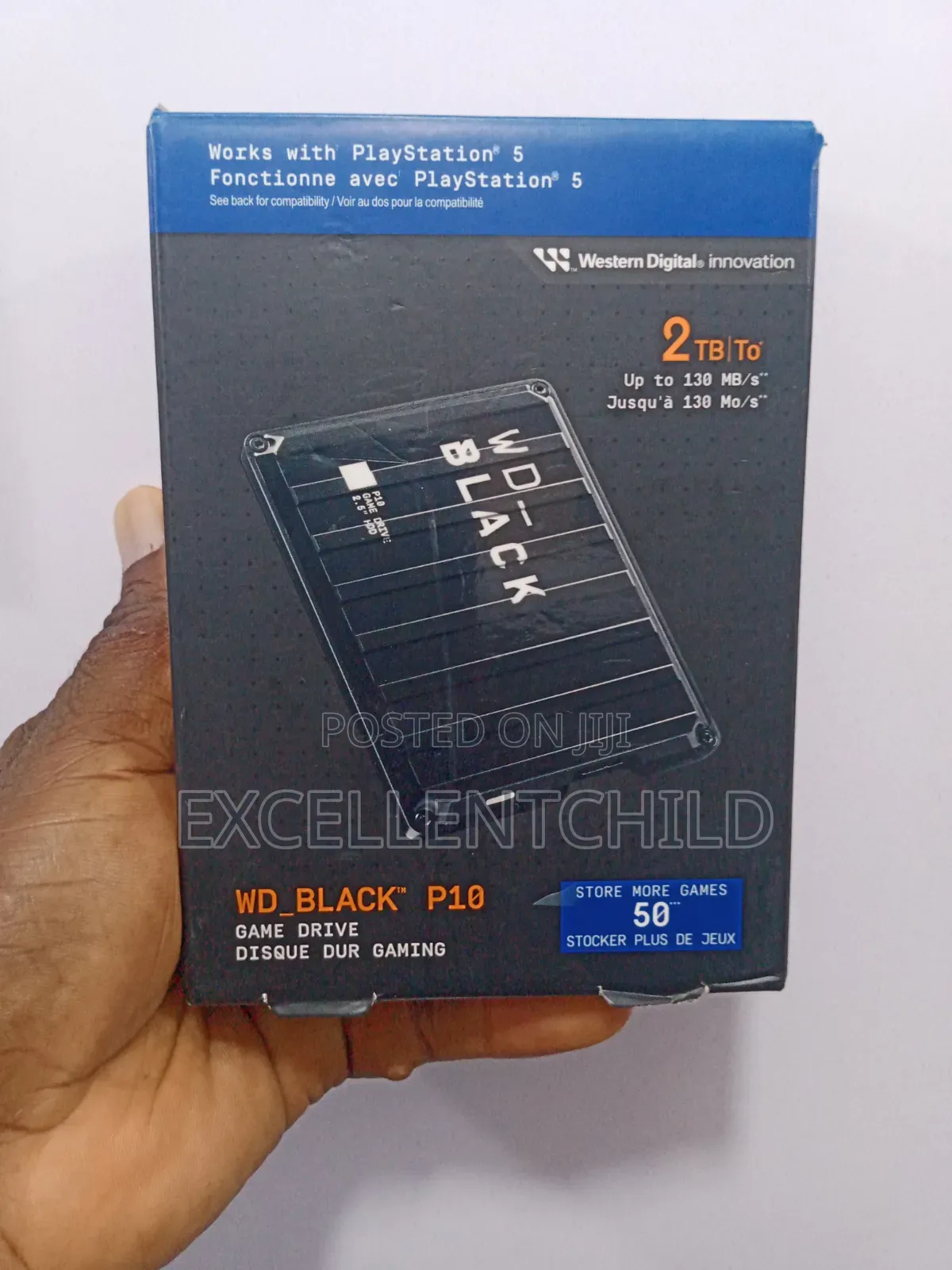 2tb External Wd_black P10 Game Drive Upto 130mb/S