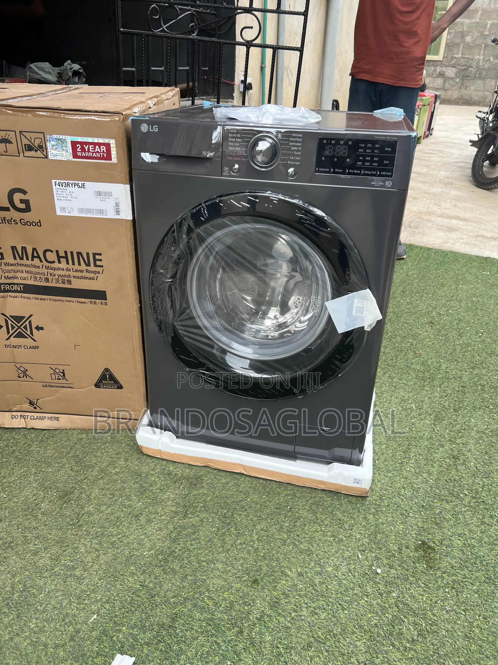 Lg Frontload 10.5kg Washing Machine[F4v3ryp6je]Stableperformancewasher