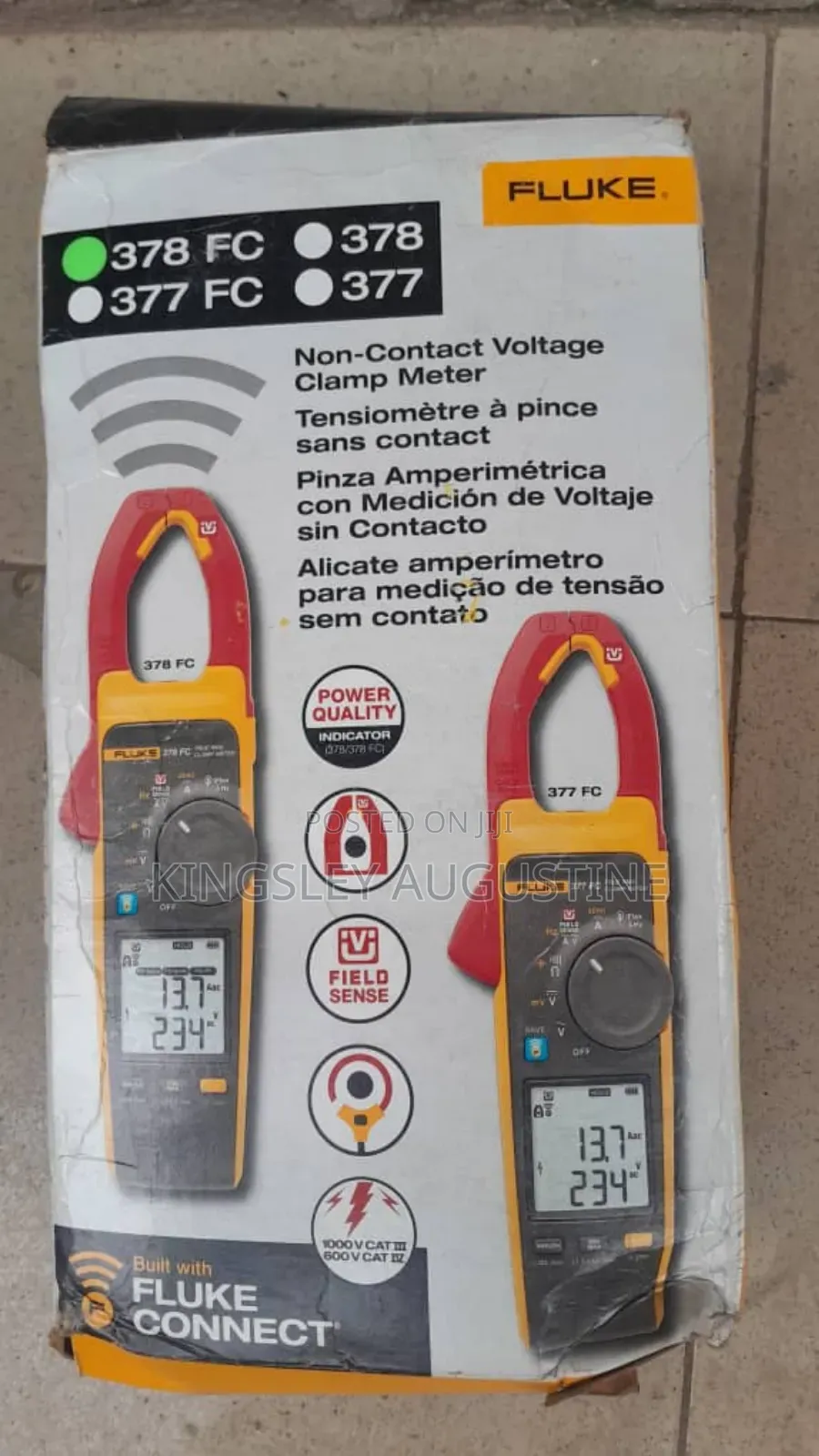 Fluke 378 Fc Wireless True-RMS Ac/Dc Clamp Meter