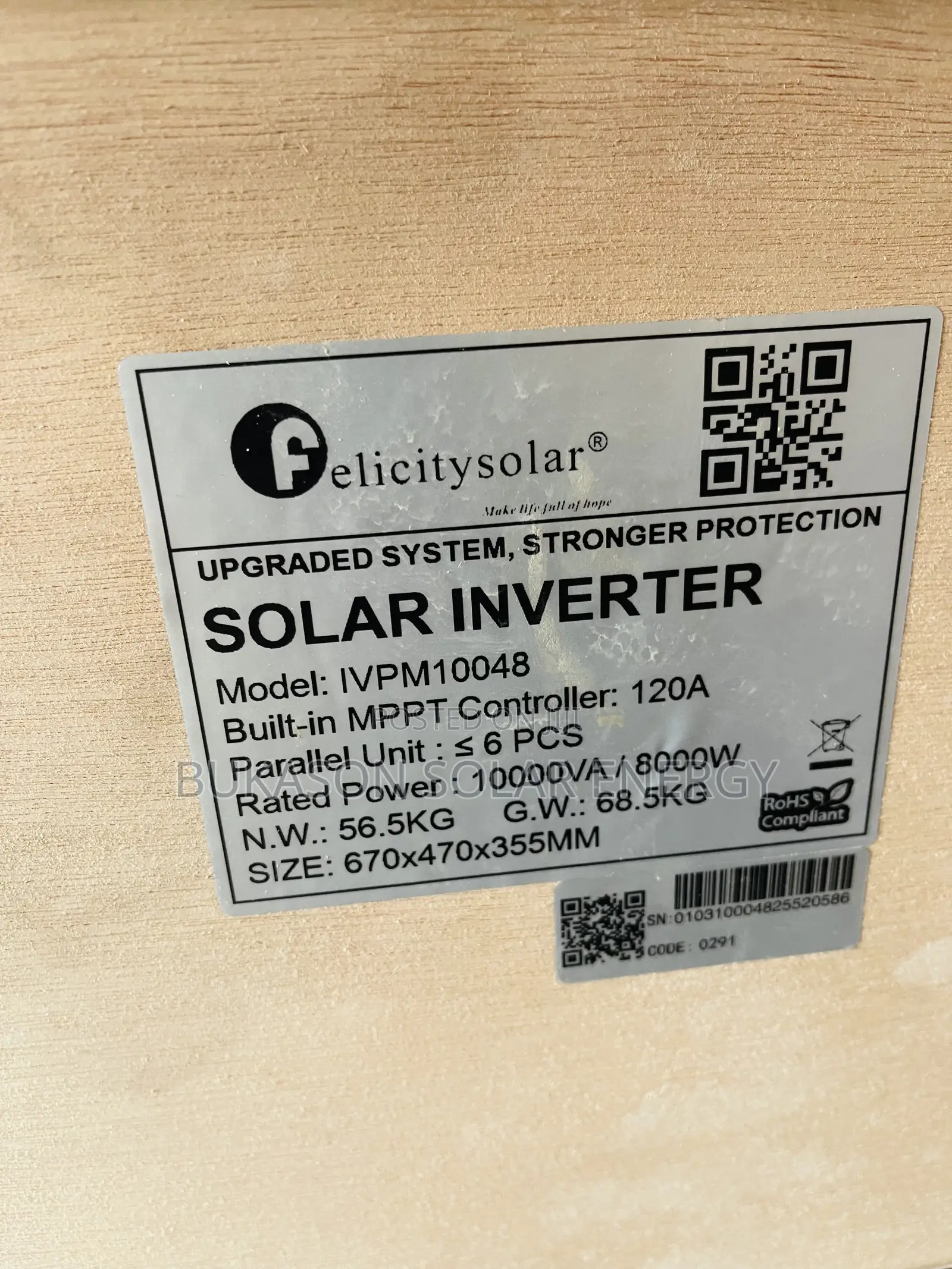 10kva 48v Hybrid Felicity Inverter