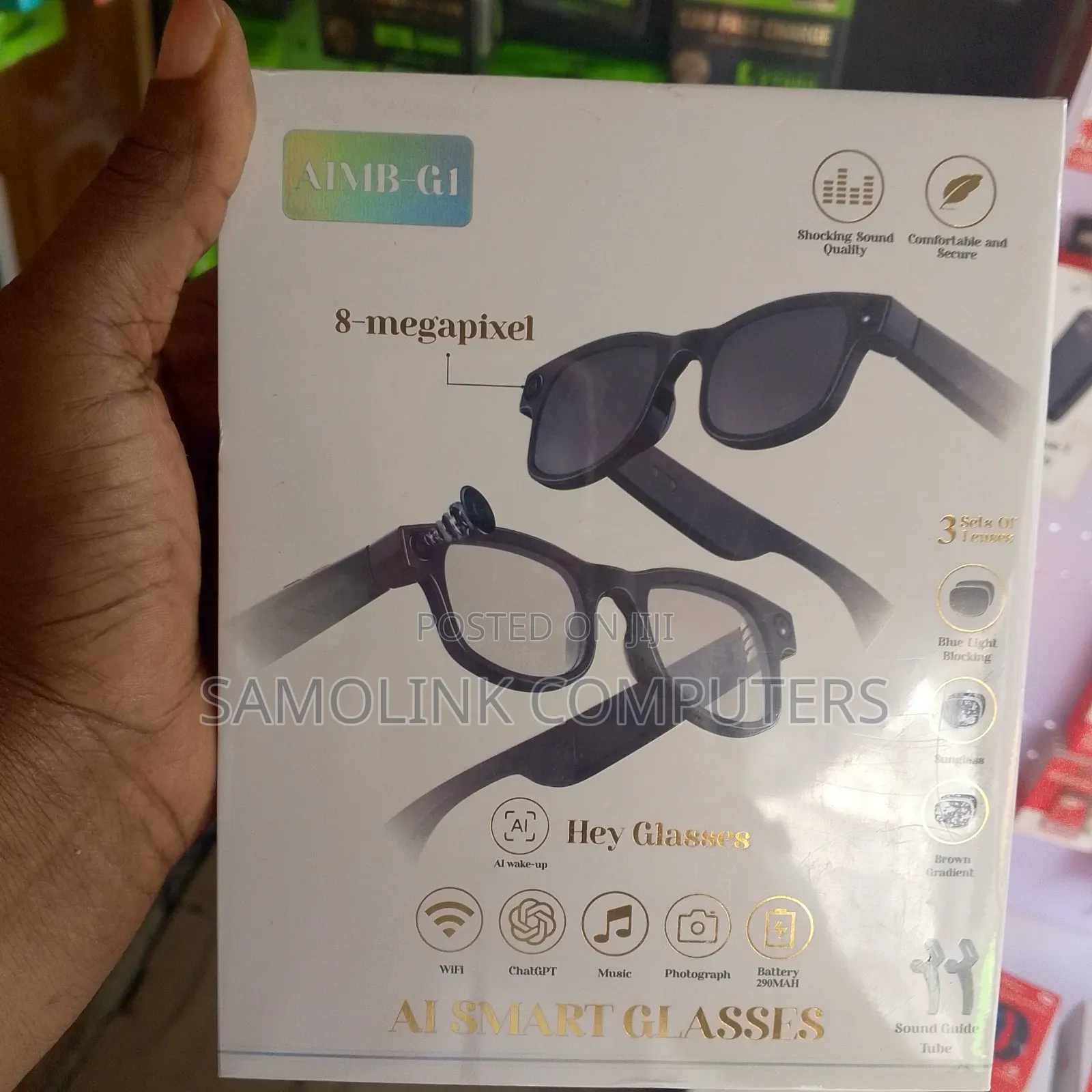 Aimb-g1 8 -megapixel Ai Smart Camera Glasses