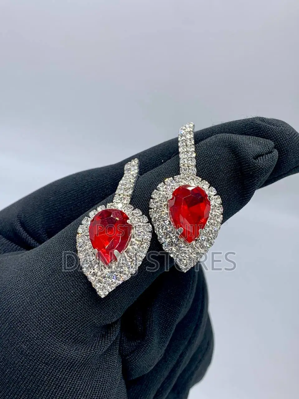 Zirconia Iced Necklace and Earrings Female