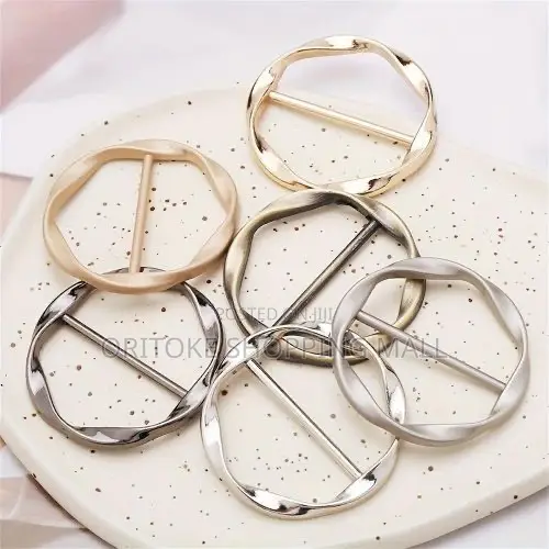 Versatile Metal Clips Multipurpose Scarf Ring Belt Buckle(3 Pieces)