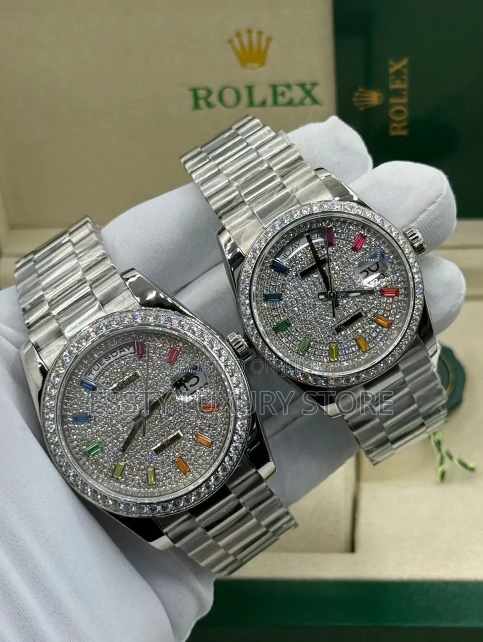 Original Quality Luxury Rolex Iced Automatic Engine Watch