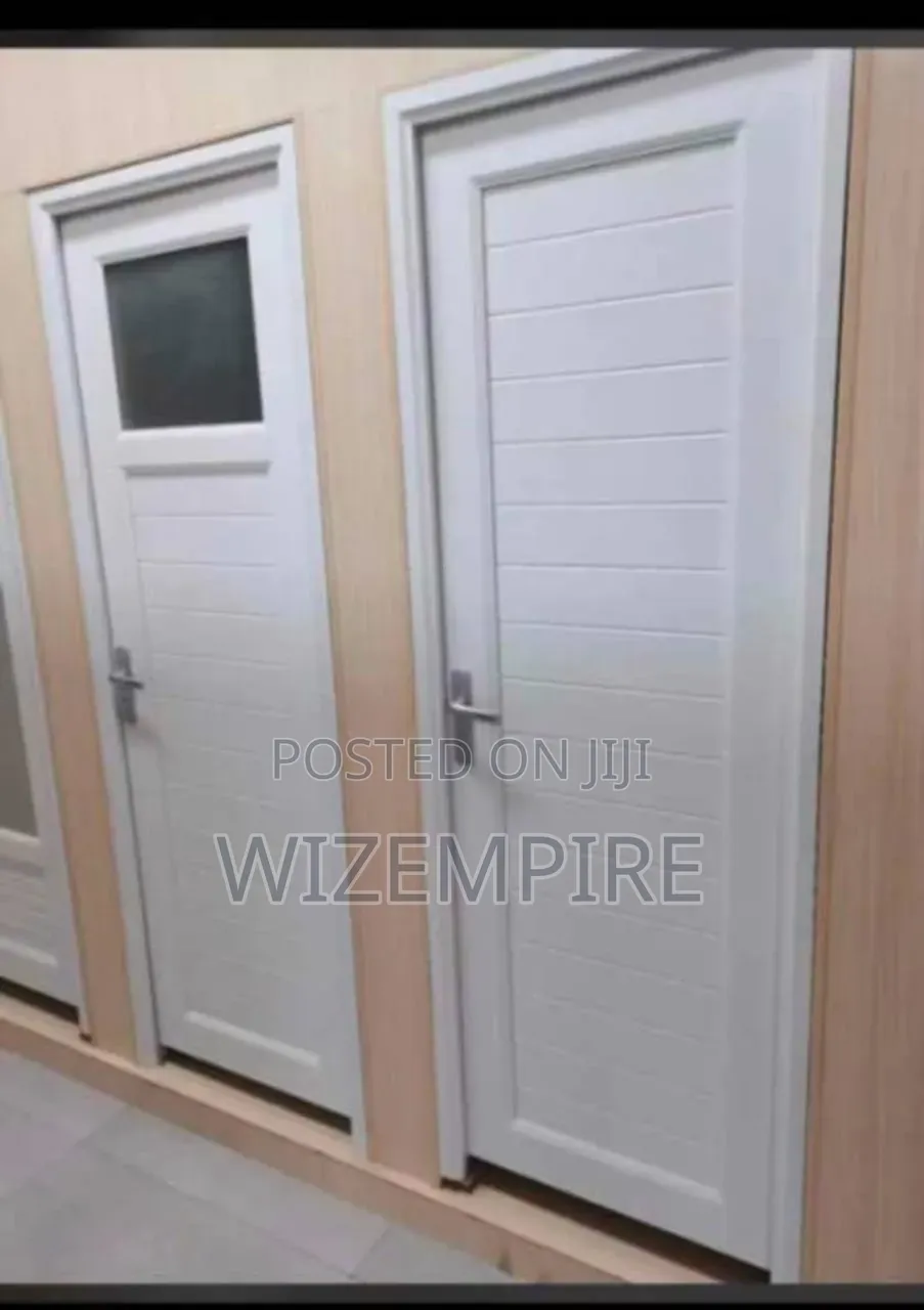 Toilet Door Half Glass and Full Panel Available