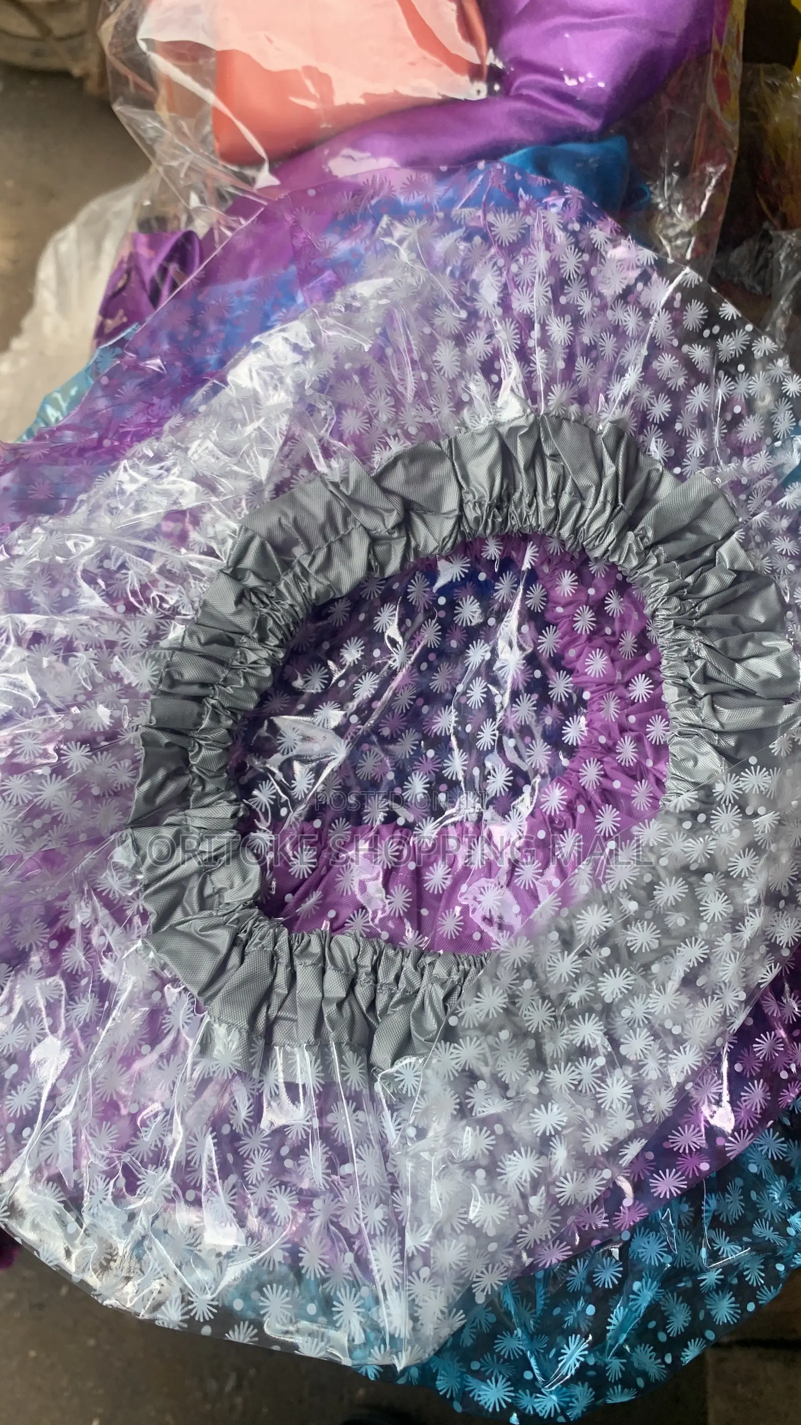 Original and Big Ladies Shower Caps 3 Pieces