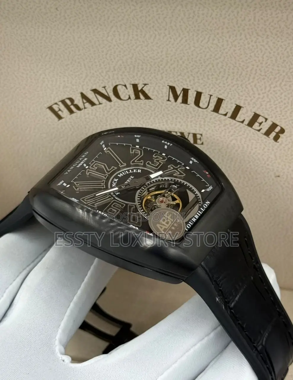 High Quality Luxury Franck Muller Leather Wristwatch
