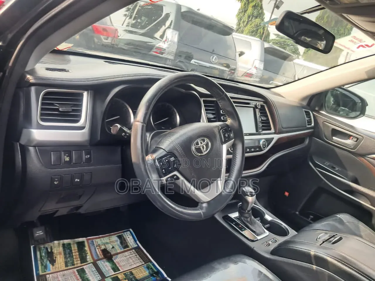 Toyota Highlander Limited V6 4x4 (3.5L 6cyl 6A) 2016 Black