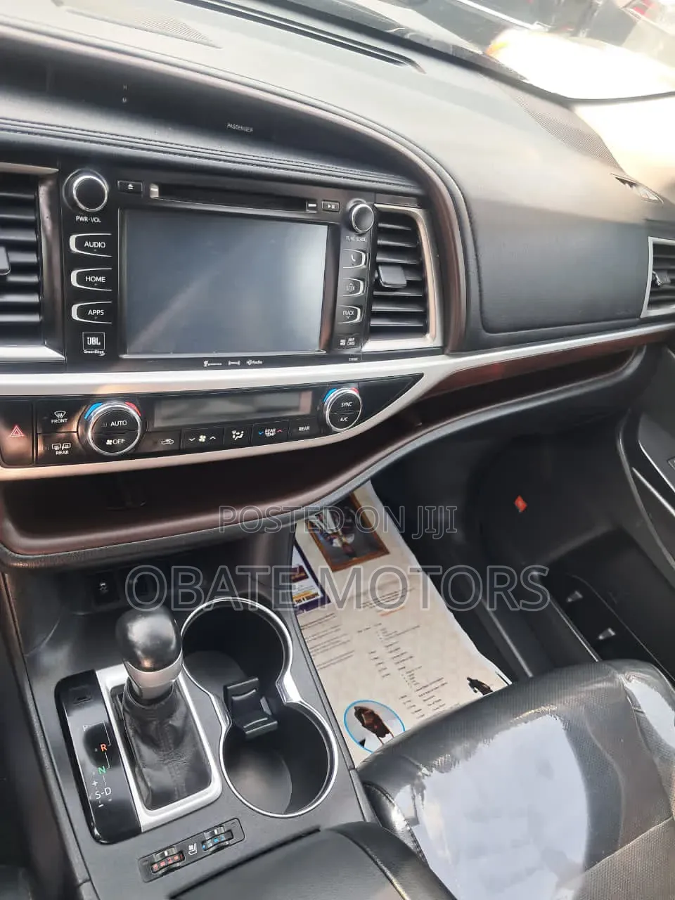 Toyota Highlander Limited V6 4x4 (3.5L 6cyl 6A) 2016 Black