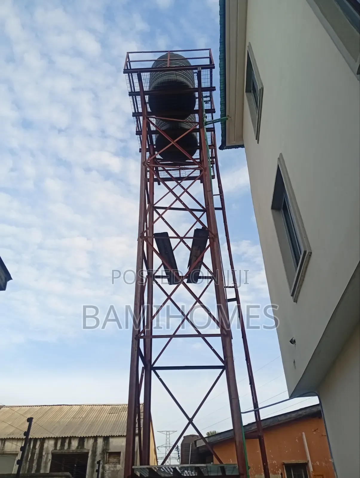 Expert Water Tanker Stand Steel Construction