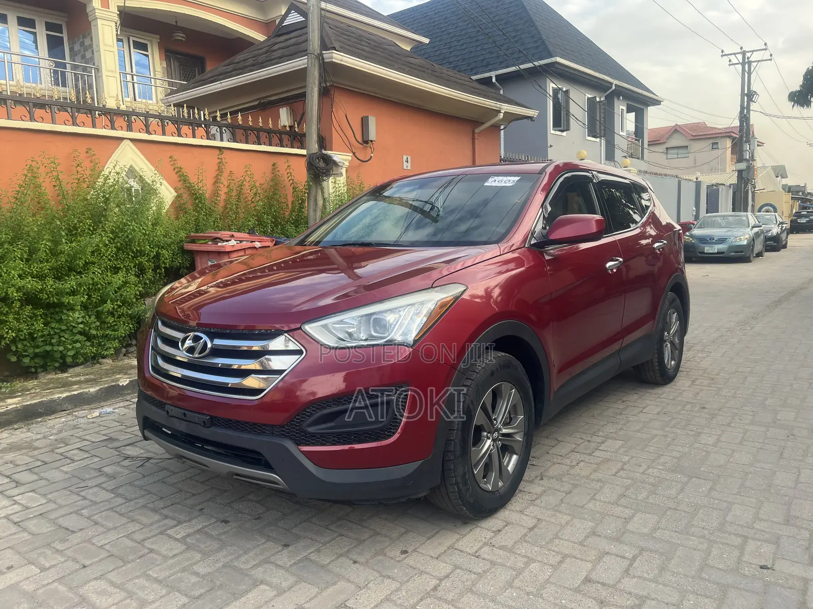 Hyundai Santa Fe GLS 4dr SUV AWD (3.3L 6cyl 6A) 2015 Red