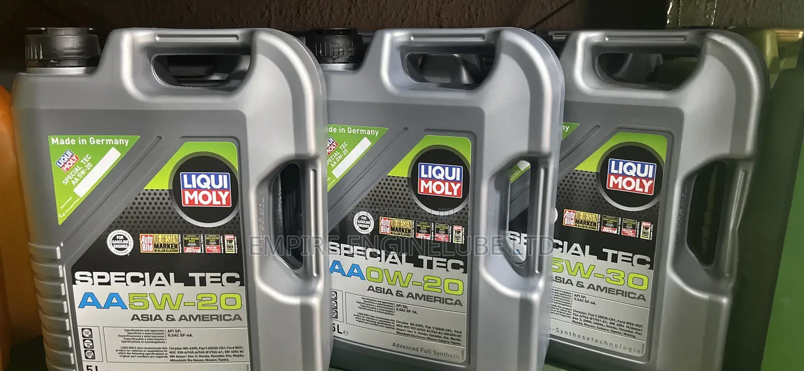 Liqui Moly 5w-30,20 and 0w20 (Special Tec Series)