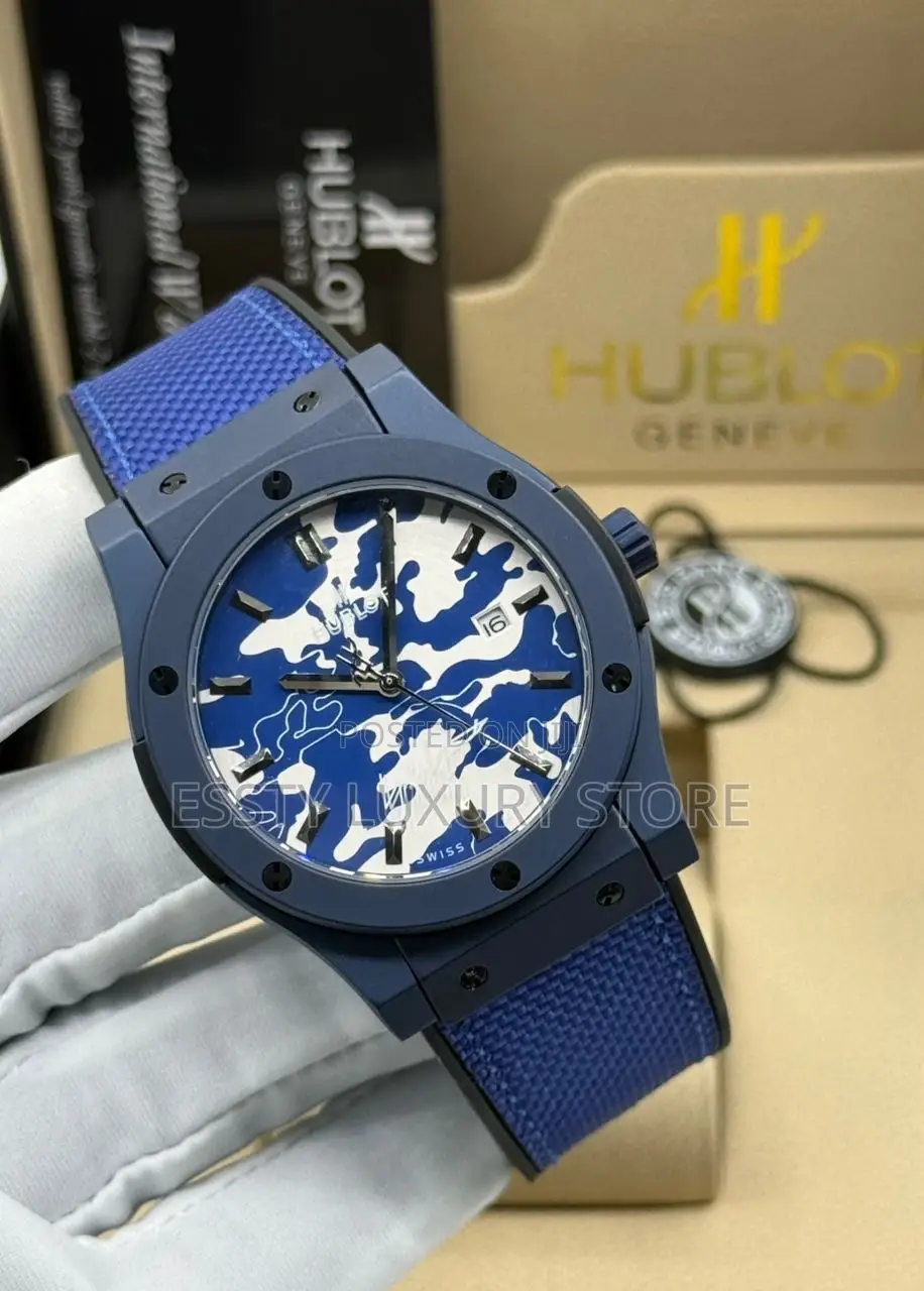 High Quality Luxury Hublot Leather Wristwatch