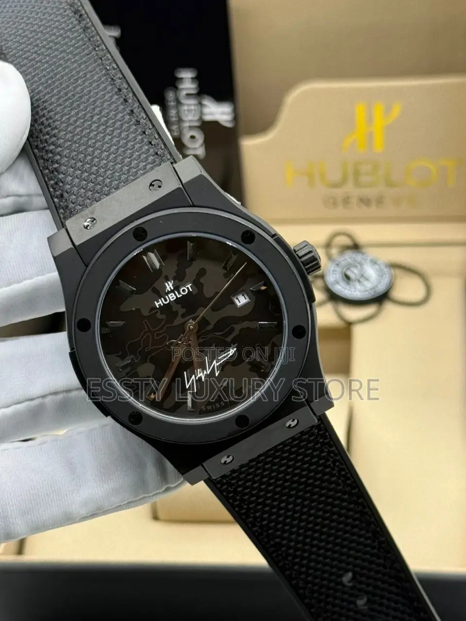 High Quality Luxury Hublot Leather Wristwatch
