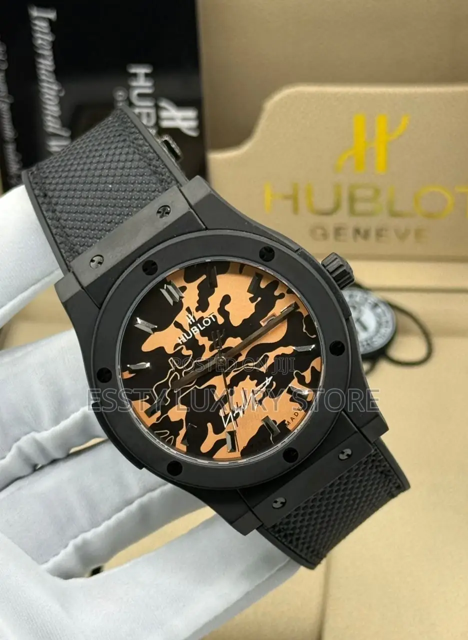 High Quality Luxury Hublot Leather Wristwatch
