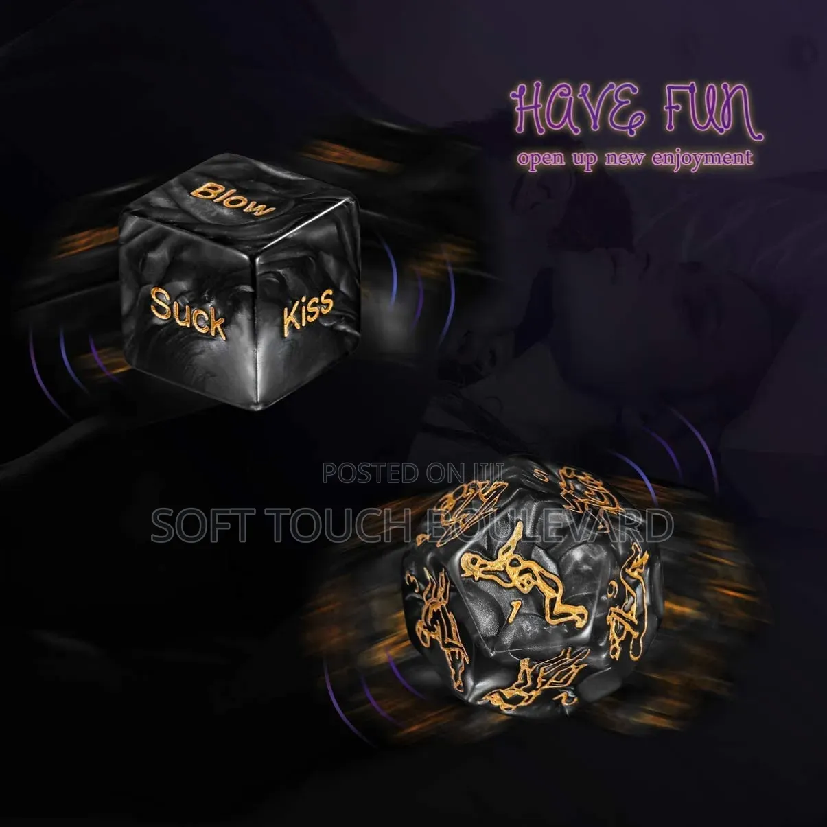 4 in 1 Romantic Dice Game for Couples Fun and Foreplay