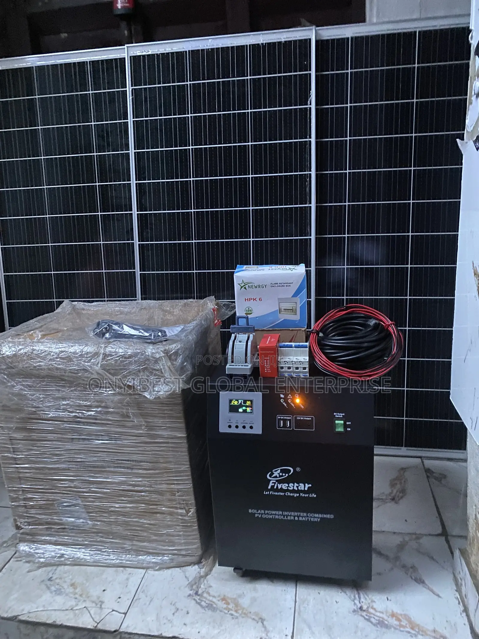 Five Star 2000watts Solar Generator With 3unit of 300watts Solar Panel