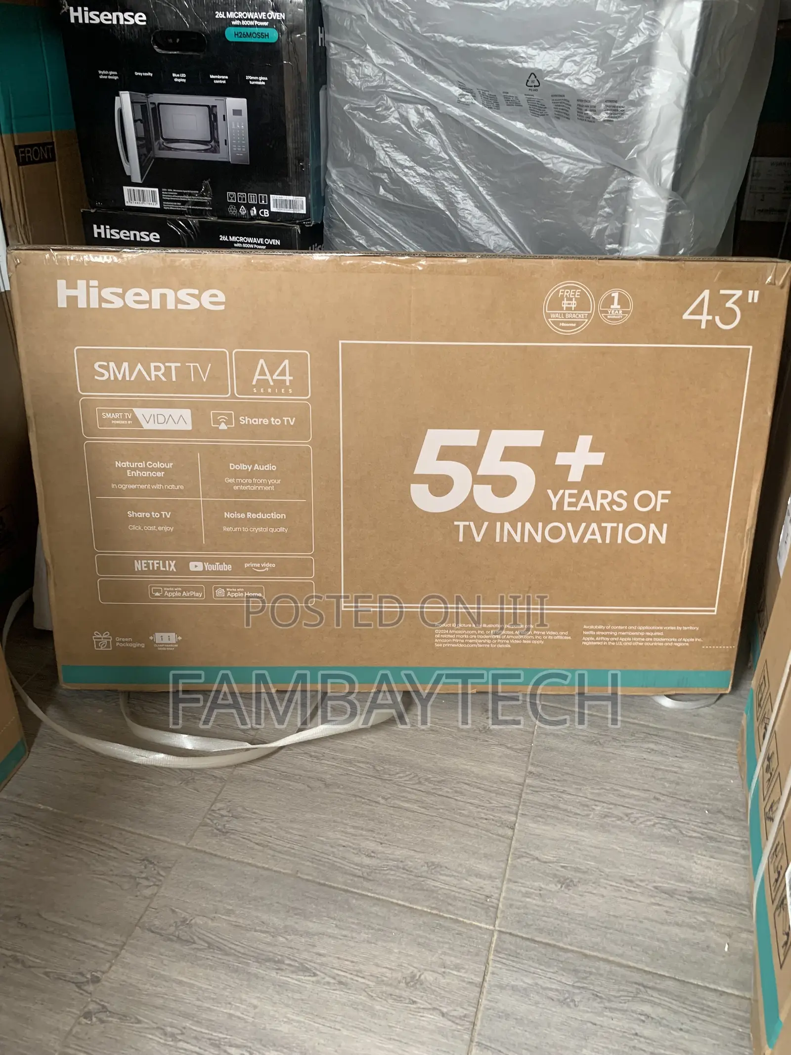 Hisense 43'' Built-in-Wifi Smart Led Tv