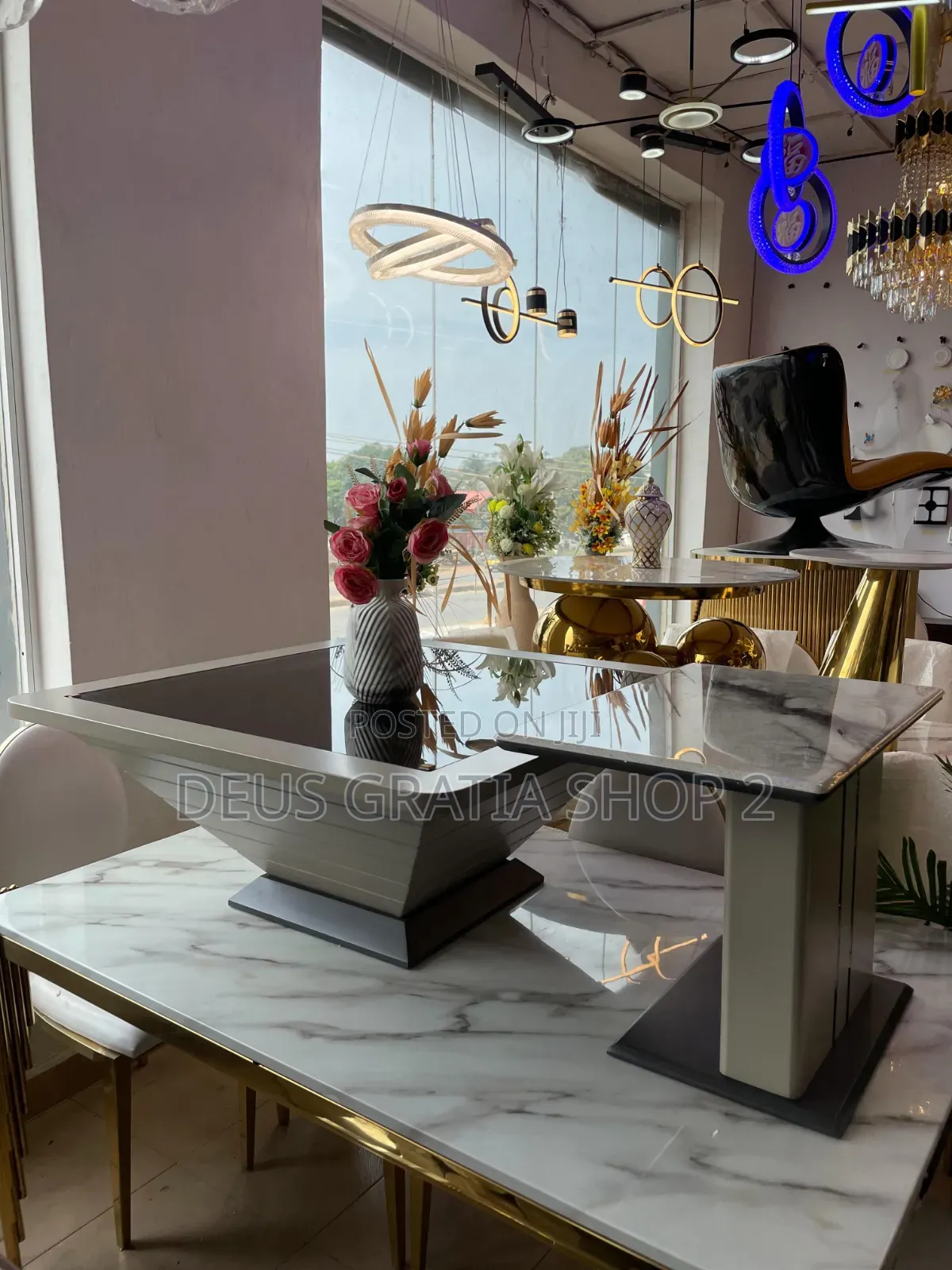 Cone Shape Centre Table and Side Table for Living Room