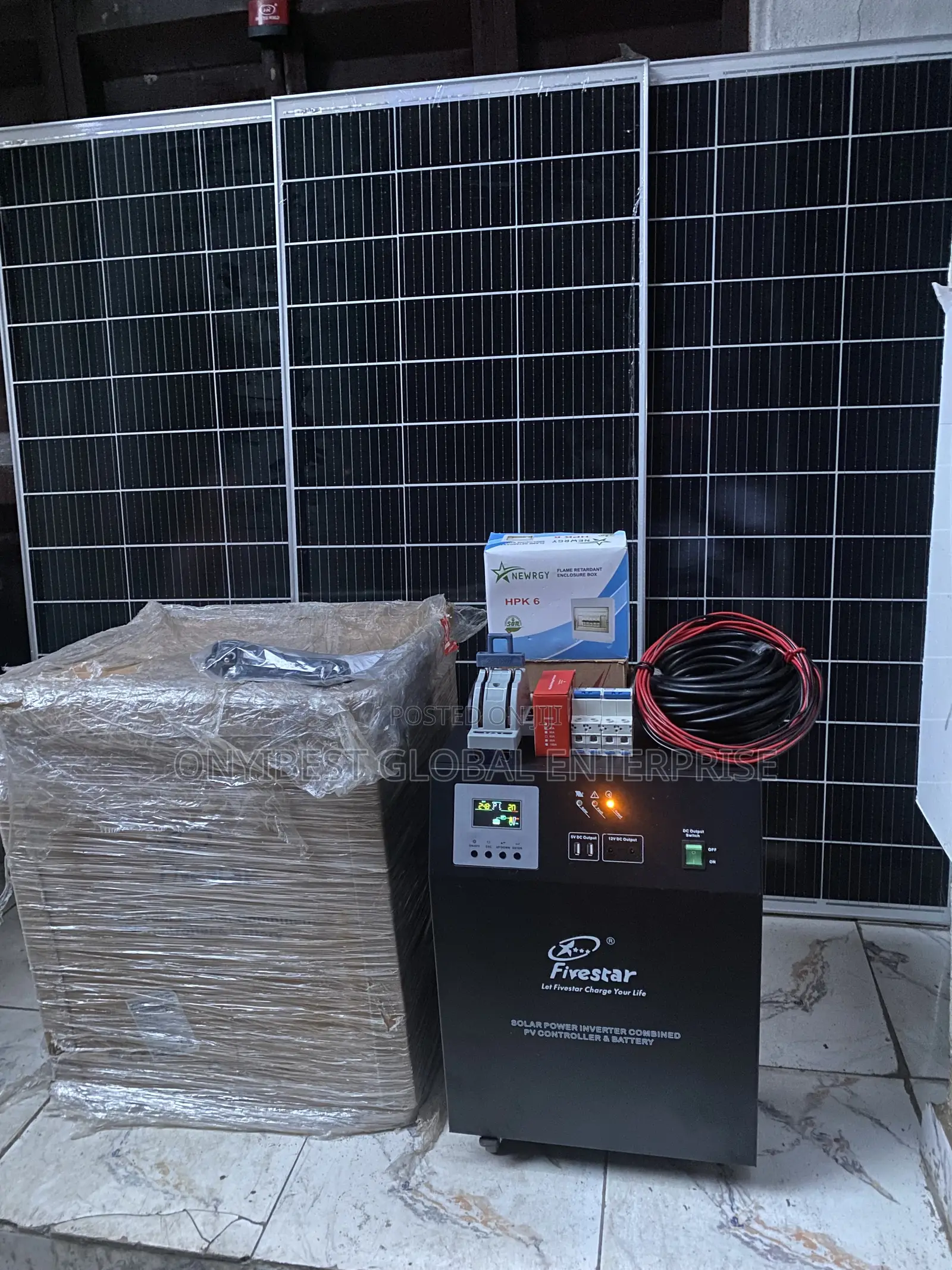 Five Star 2000watts Solar Generator With 3unit of 300watts Solar Panel