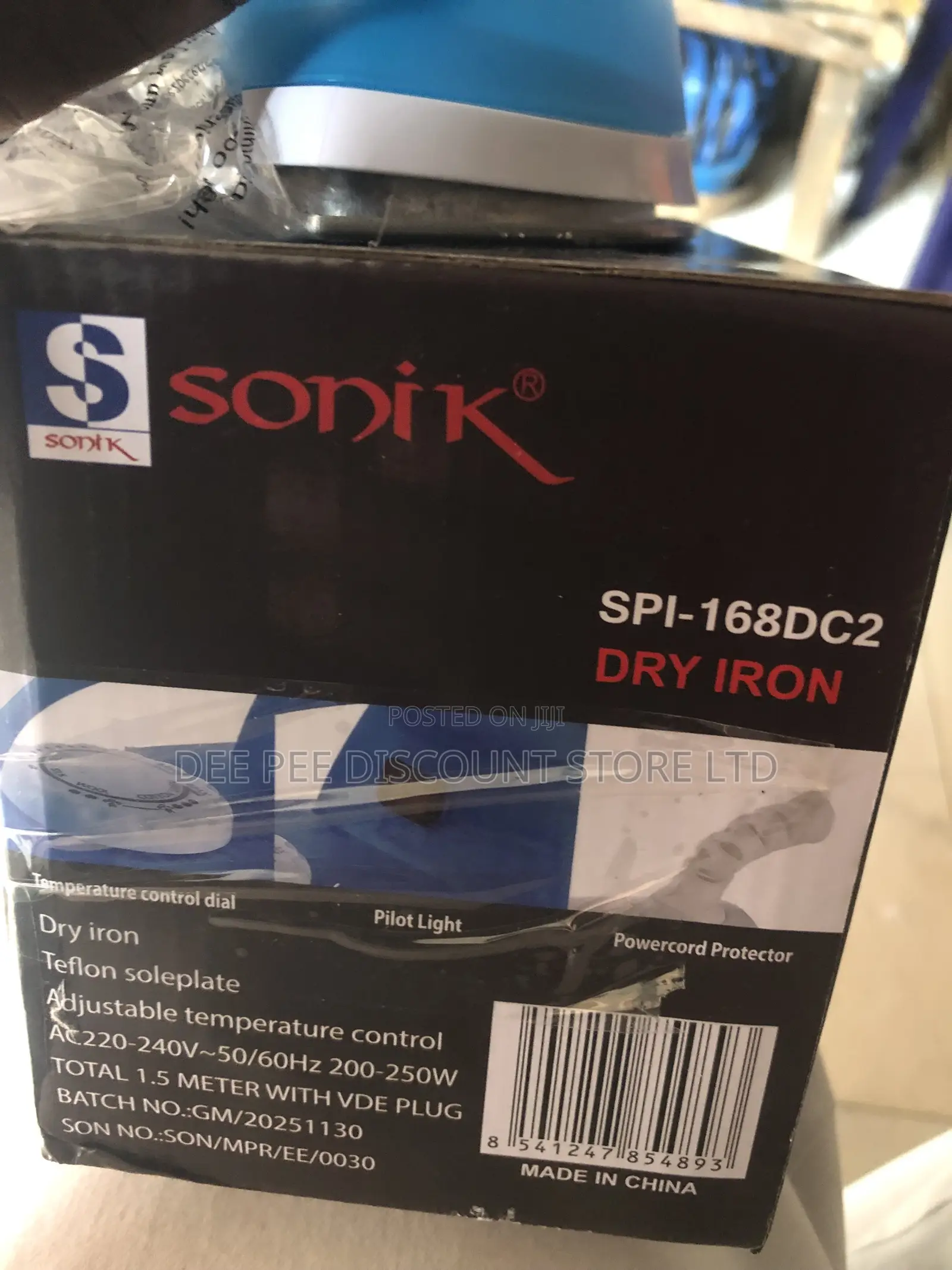 Sonik Ac/Dc Inverter Friendly Solar Pressing Iron - 250w