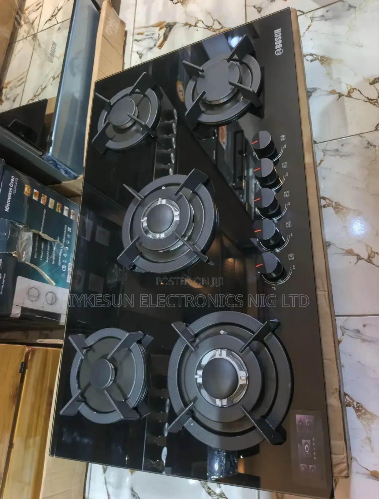 Bosch 90cm Built-in 2 Big 3 Medium Gas Burners 5 All Gas Automatic.