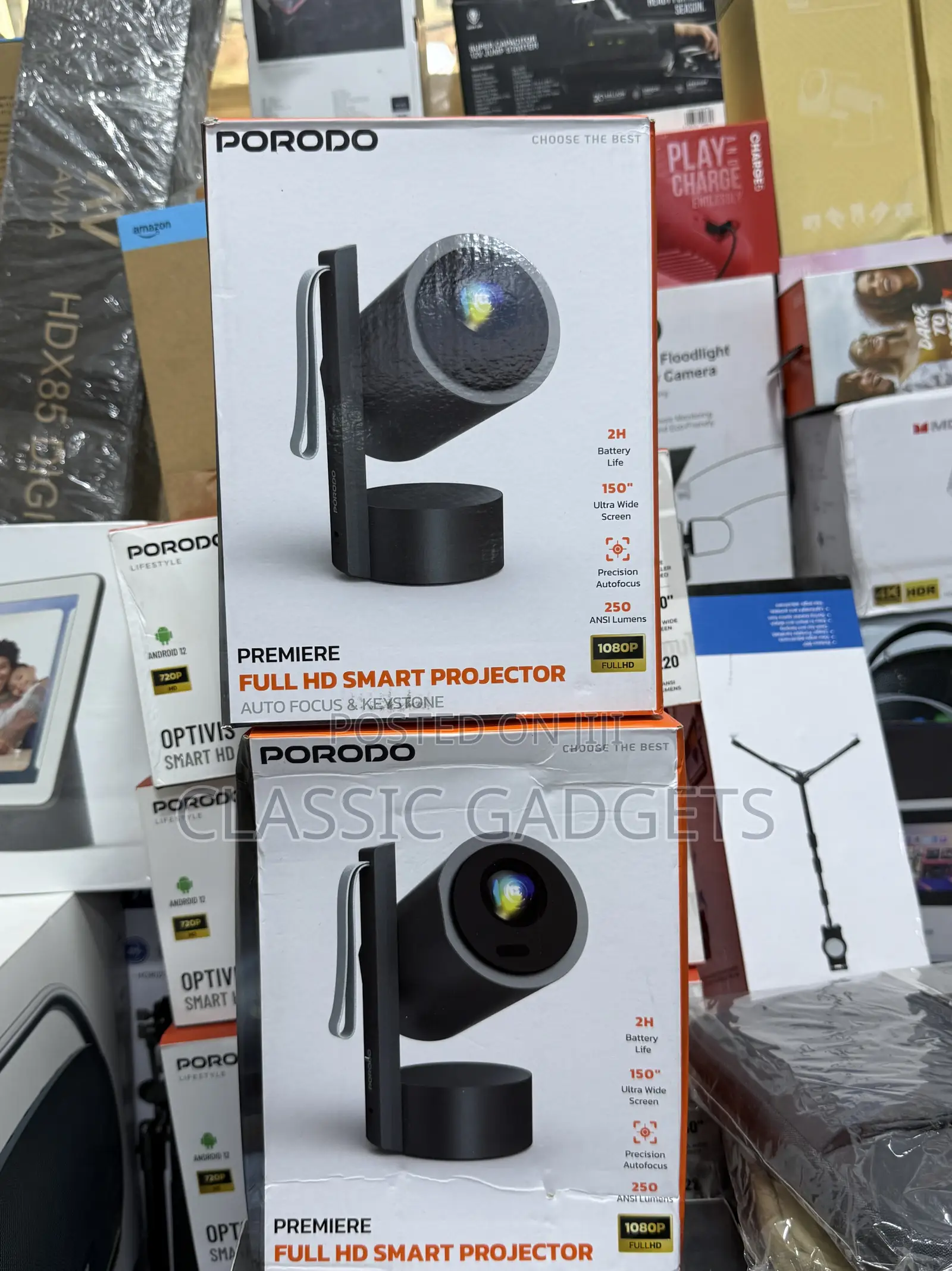 Porodo Premiere Full Hd Smart Projector -