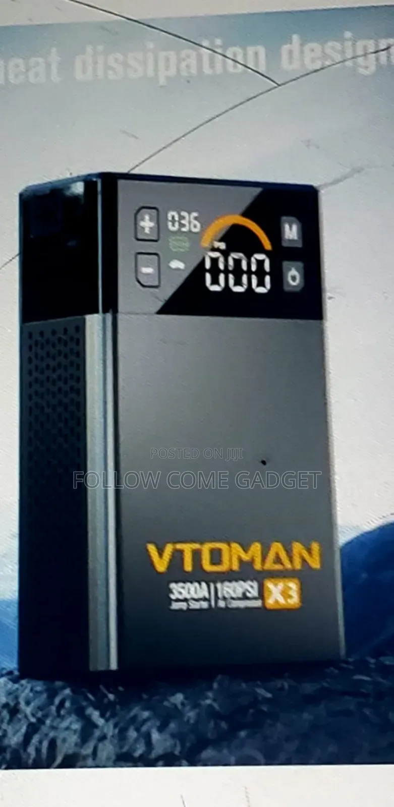 Vtoman X3 Car Jump Starter Power Bank