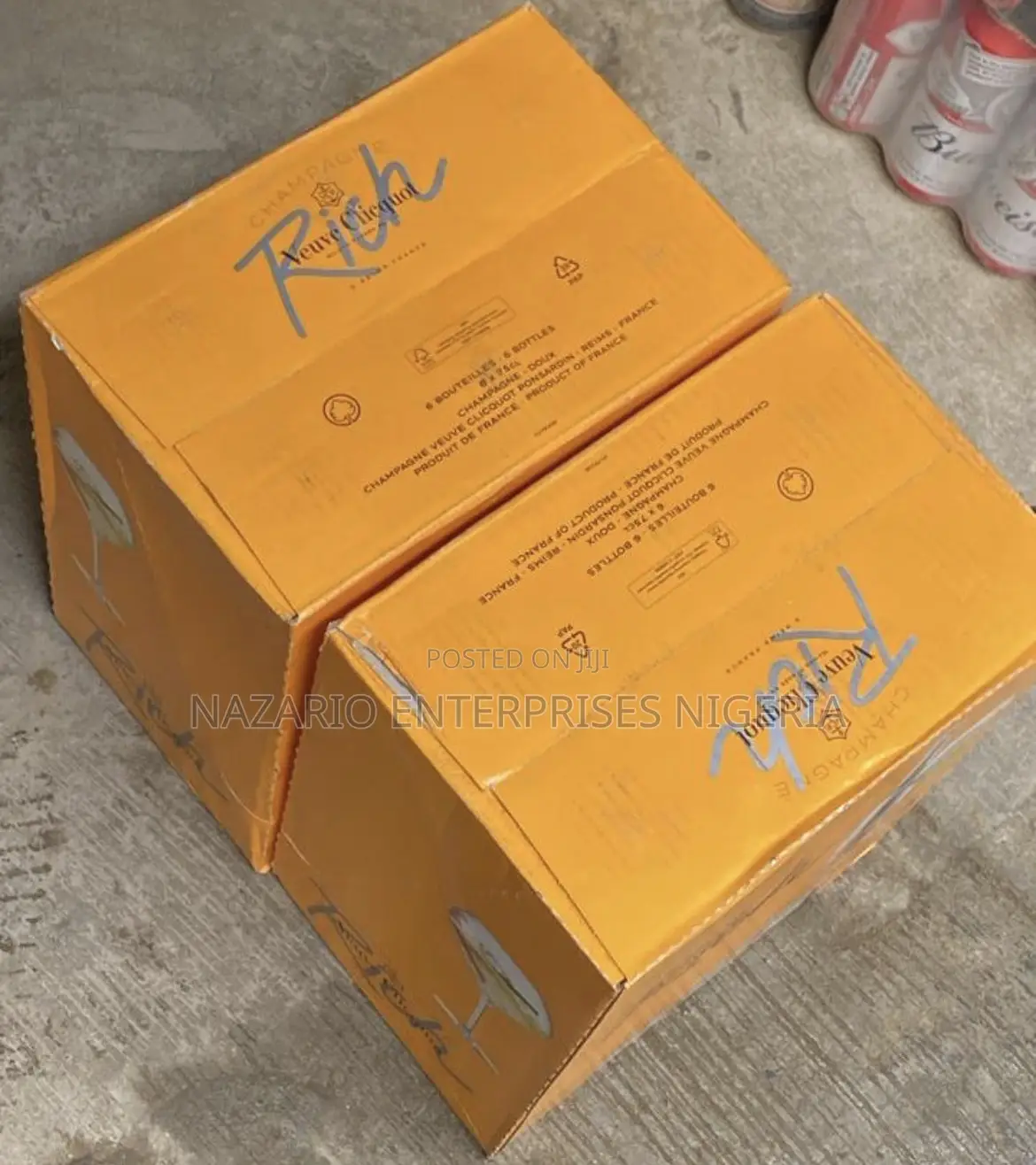 Veuve Clicquot Rich Champagne – 750ml by 12 Bottles