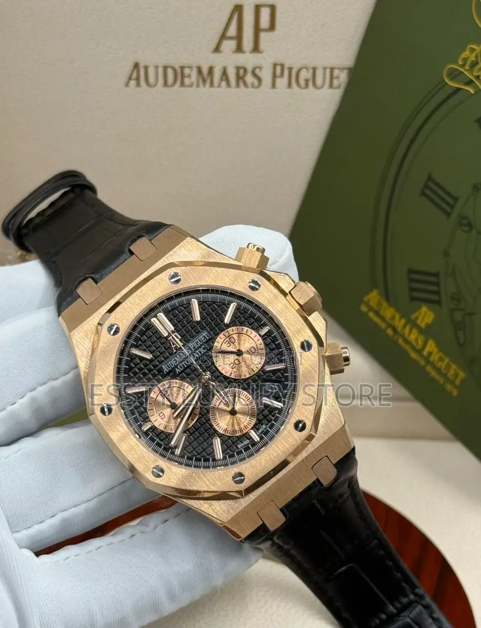 High Quality Luxury Audemars Piquet Leather Wristwatch