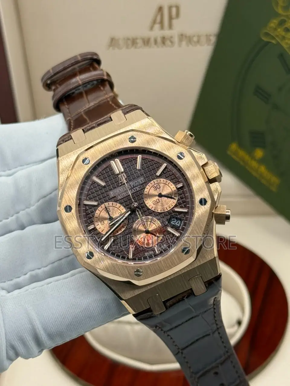 High Quality Luxury Audemars Piquet Leather Wristwatch
