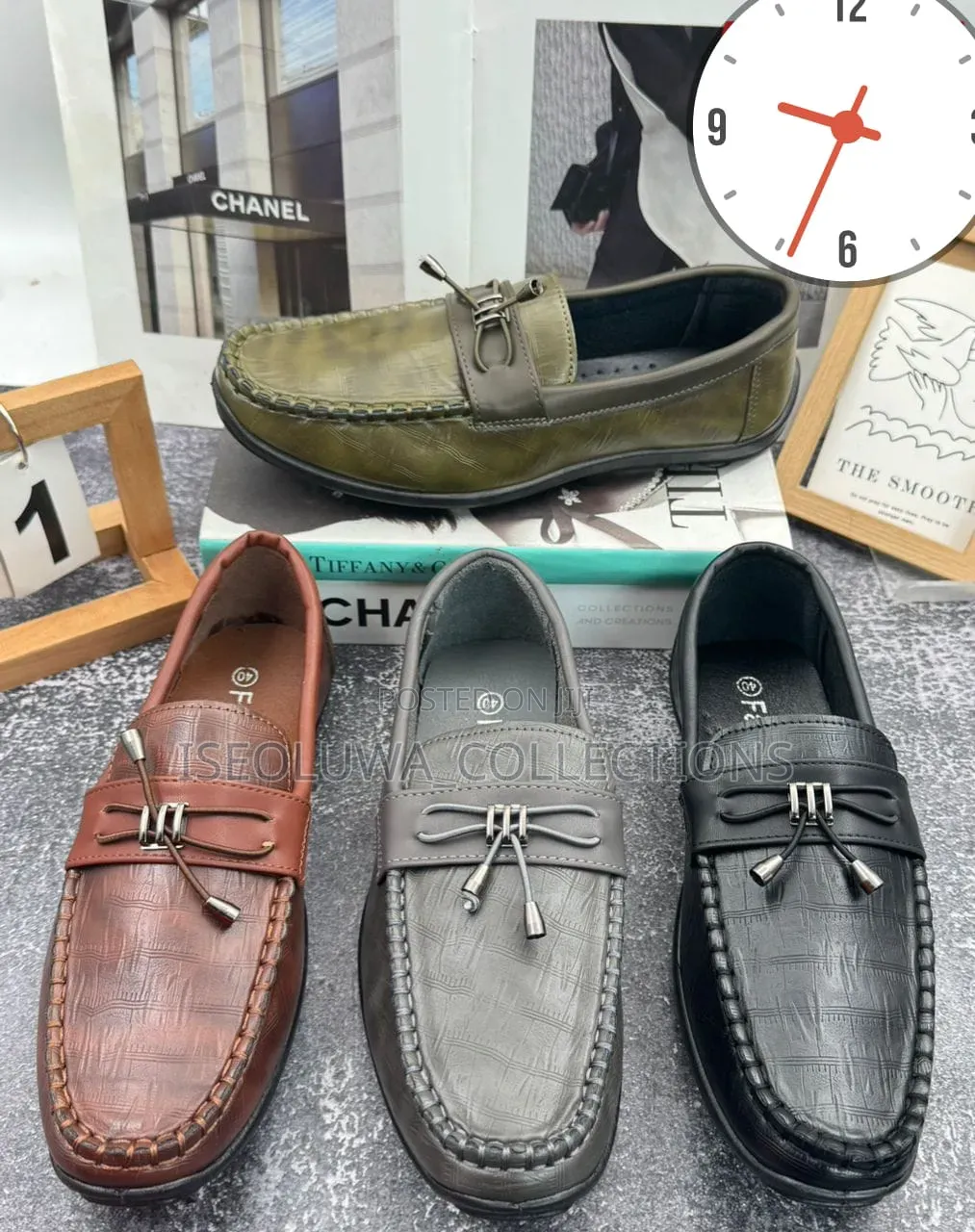 Men's Classic Leather Loafers Stylish Casual Slip-on Shoes