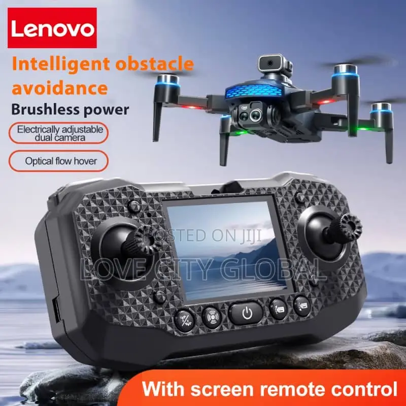 M6 Wifi Professional Drone Screen Remote Control Dual Camera 2 Battery