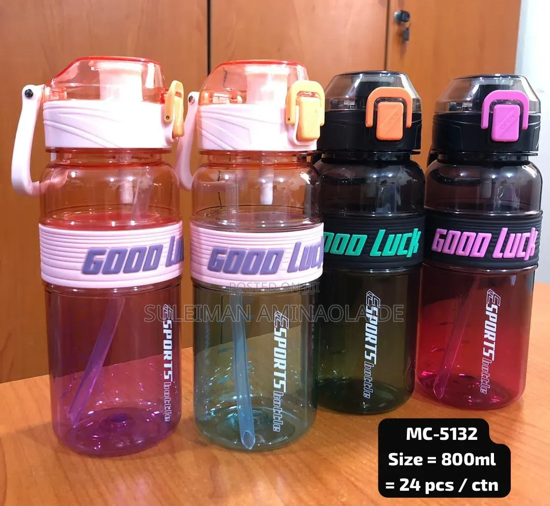 Sports Water Bottle Good Luck