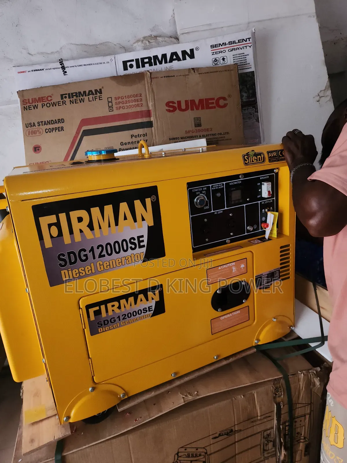 10.5kva Firman Diesel Soundproof Generator With 100% Pure Copper Coil