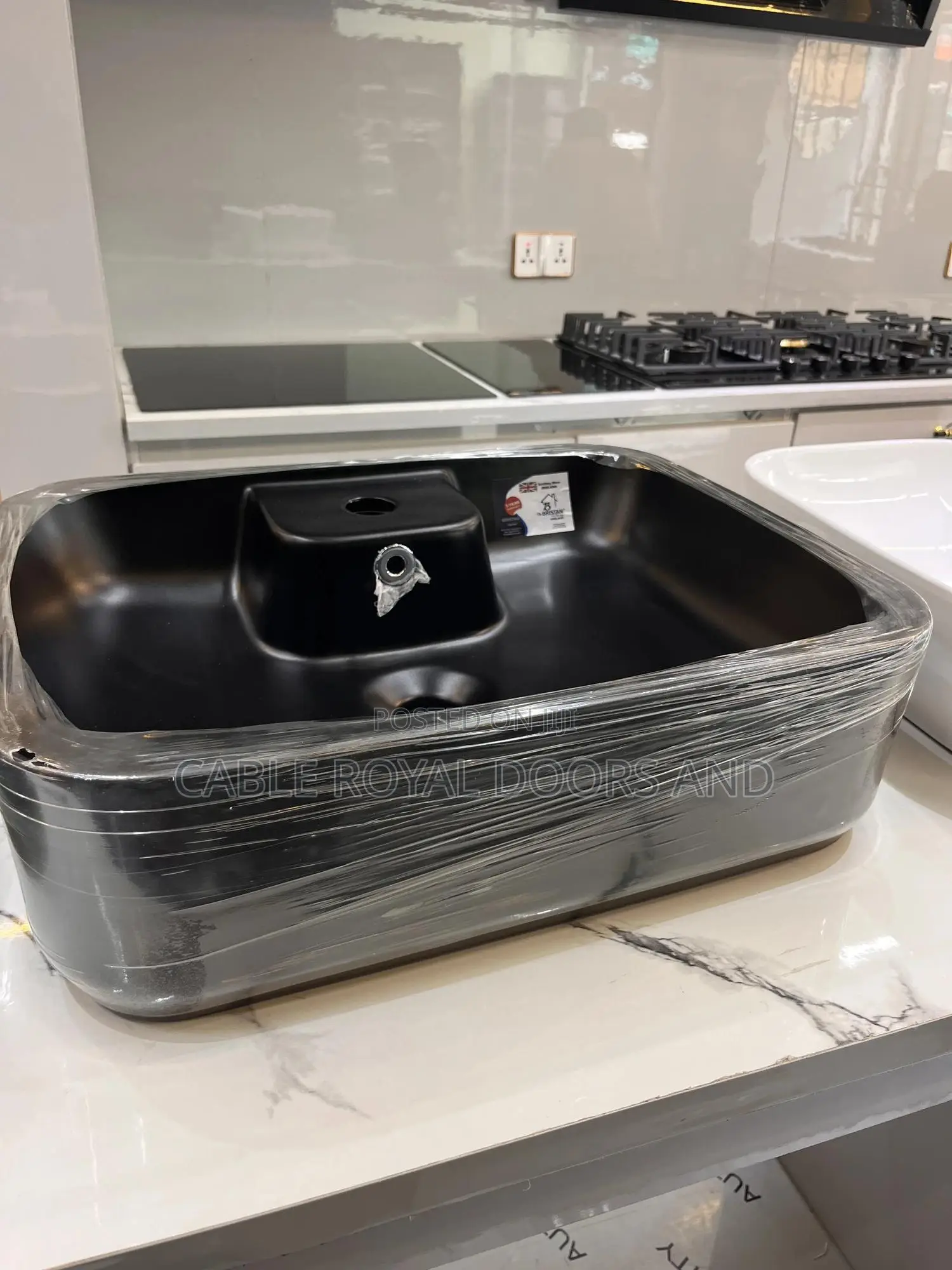 Matt Black Counter Basin