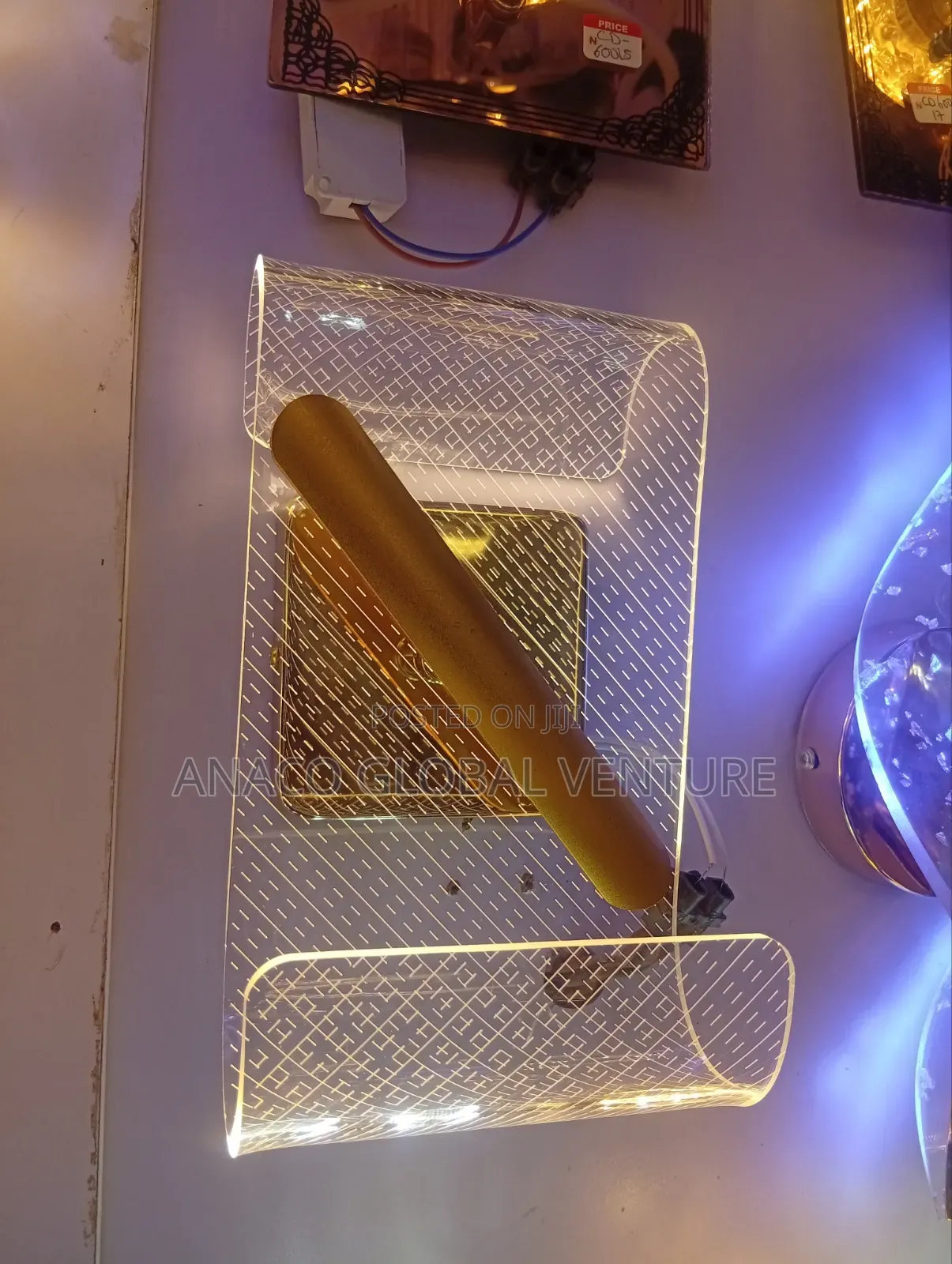 Led Wall Bracket Light Gold 3 Colours Light