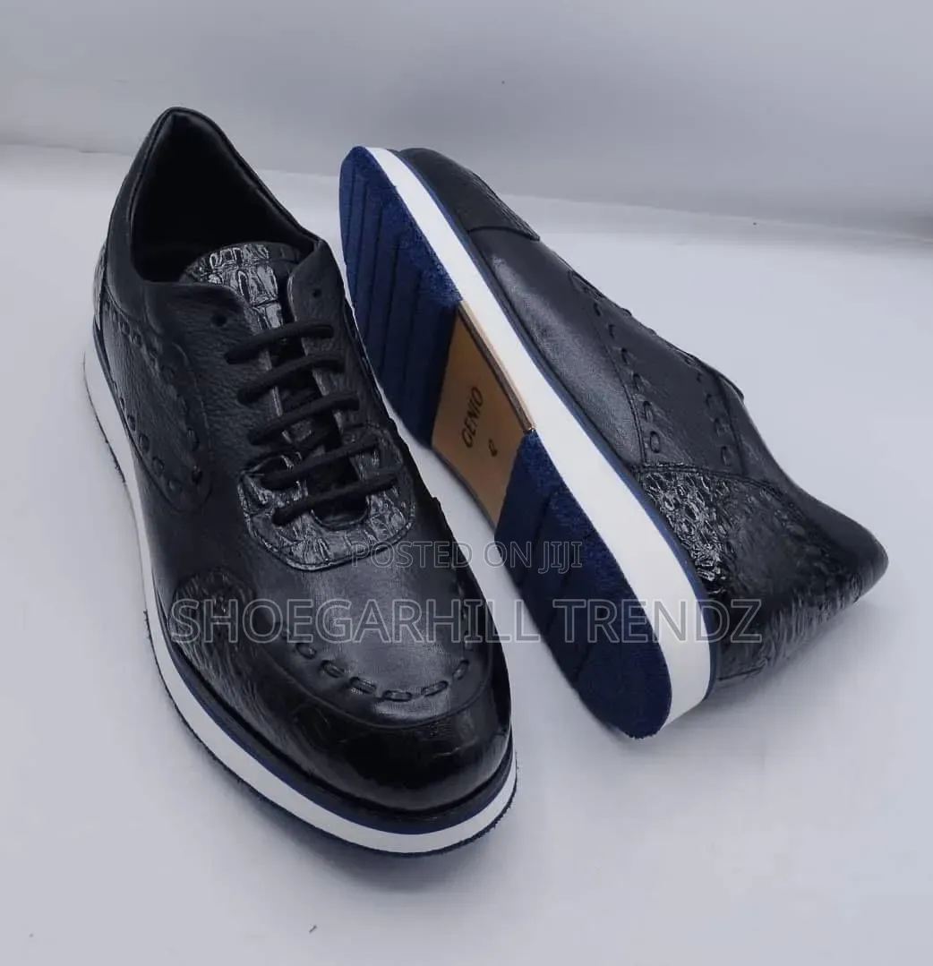 Italian Leather Sneakers Shoes Boss and Genio