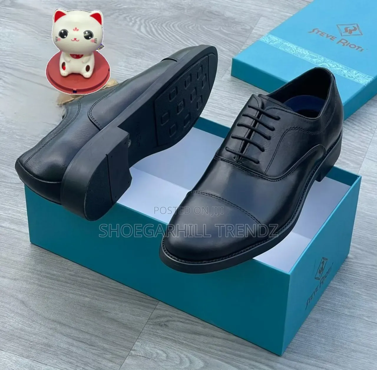 Oxford Captoe Shoes Plain Leather and Patent Leather