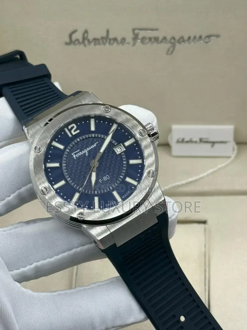 High Quality Luxury Salvatore Frrragamo Rubber Wristwatch