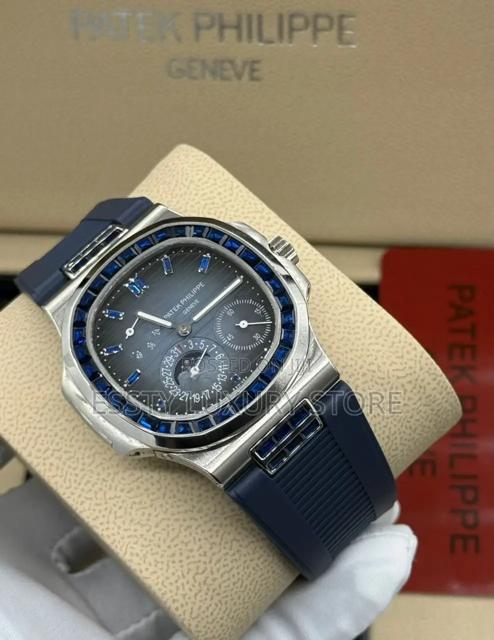 Quality Automatic Luxury Patek Philippe Rubber Wristwatch