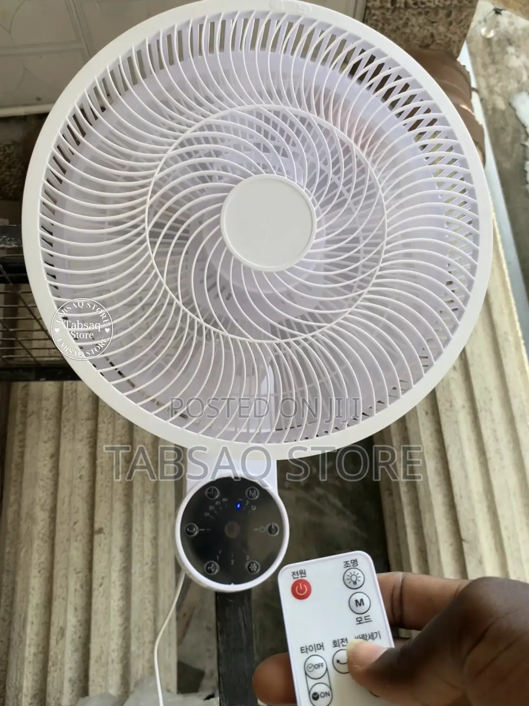 Wall Mounted Circulating Fan With Remote Control Wf 717rk