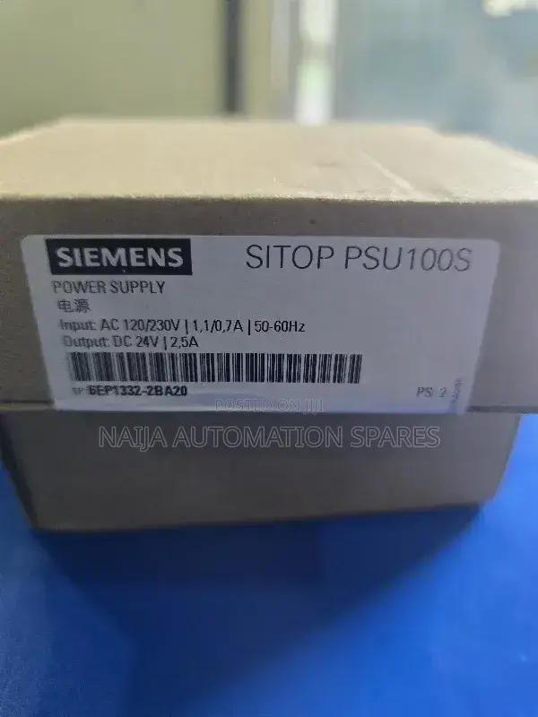Siemens Sitop Psu100s 230ac/24vdc/ 2.5a Power Supply | 6ep1332-2ba20