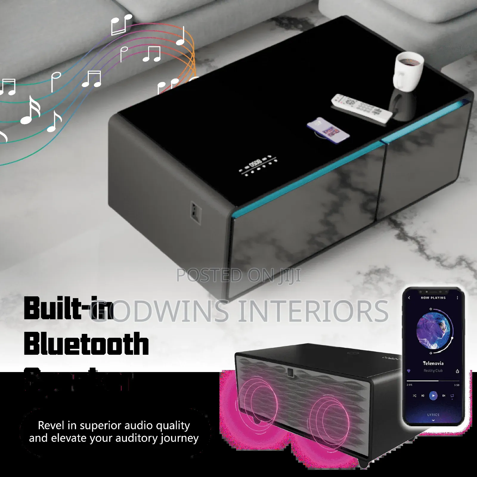 Smart Refrigerator Coffee Table – Luxury Meets Innovation