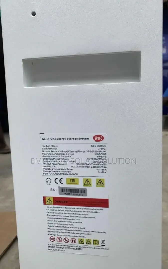 8kwh 3.6kva Itel All in One