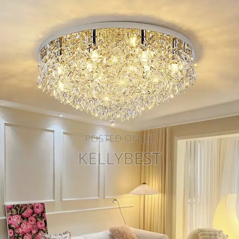 Crystal Flush Chandelier