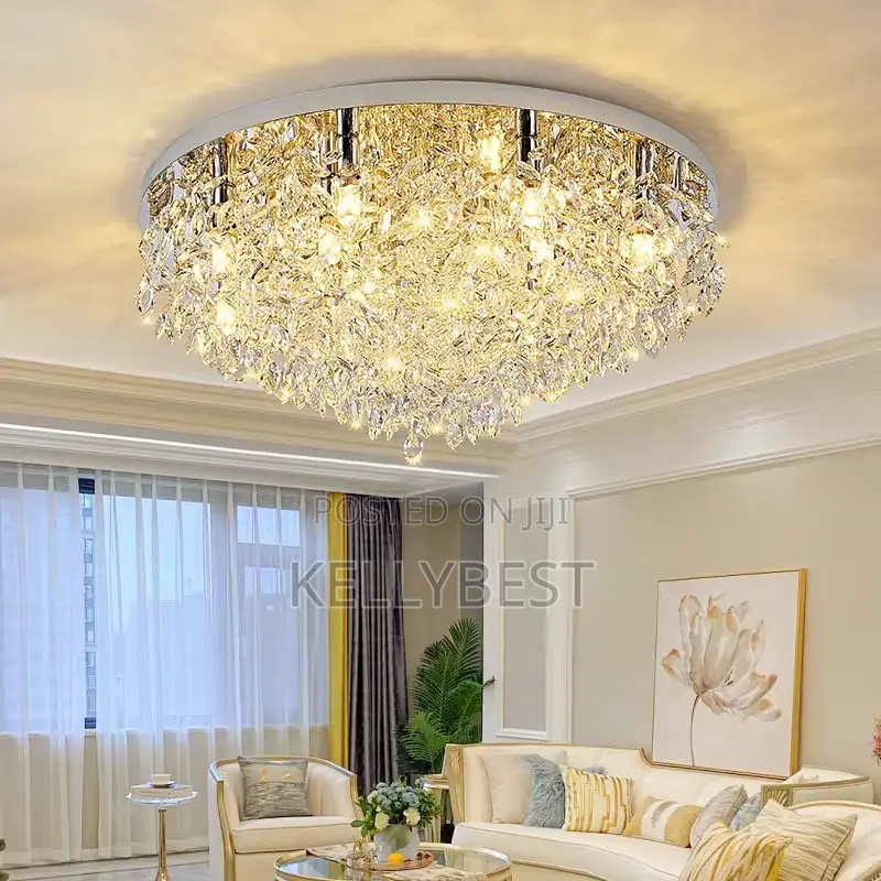 Crystal Flush Chandelier