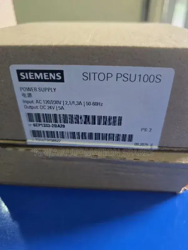 Siemens Sitop Psu100s 230ac/24vdc/ 5a Power Supply | 6ep1333-2ba20